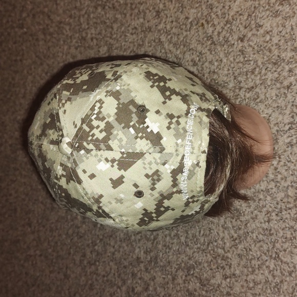 Sabre Defence Industries Embroidered Logo Camo Snap-on Hat Cap - Picture 4 of 9